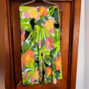 Floral Wide Leg Pants